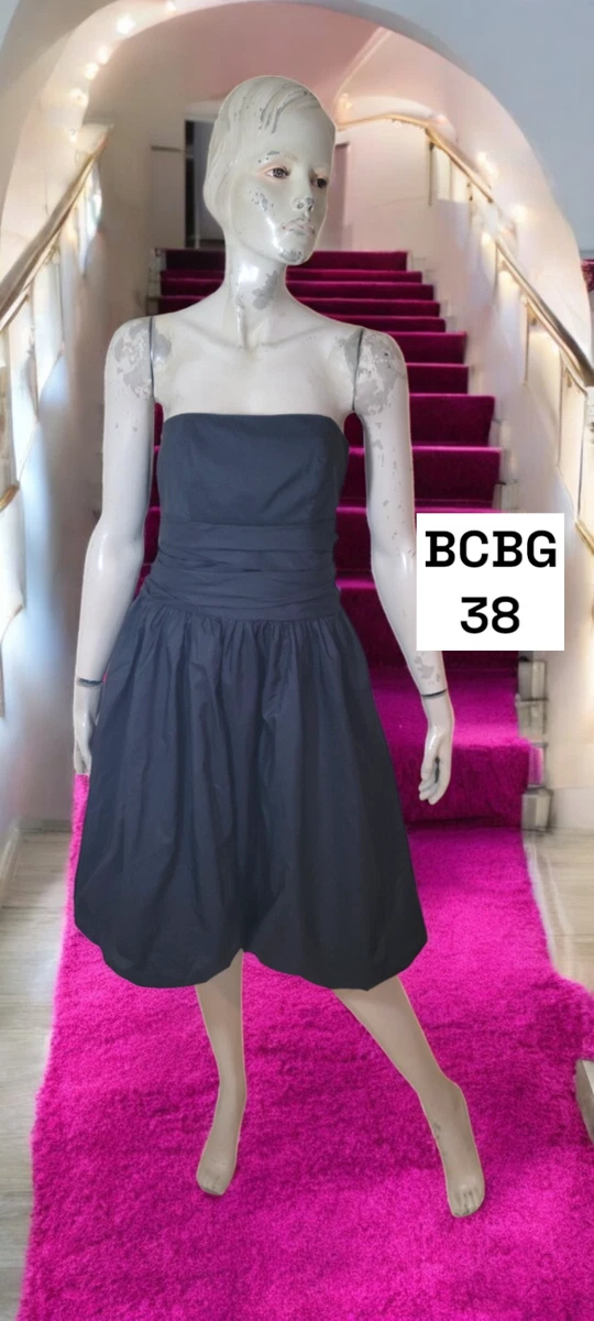 Robe Élégante BCBG MAX AZRIA En Soie Beige - Taille 36 - Occasion Très Bon État