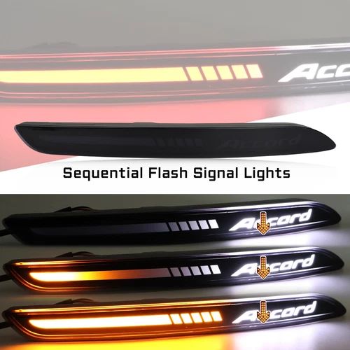 Luz reflectora de parachoques trasero LED DRL lámparas de freno traseras para 2023 - Imagen 3 de 7