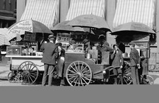 Impresión fotográfica 8x10 Hot Dog Cart Streets New York 1915