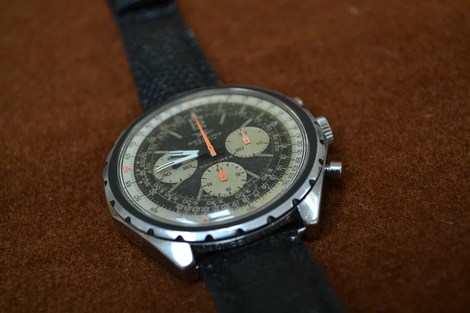Rare Breitling Navitimer 816 0816 1967 / 1968 Chronograph watch triple register  - Image 2 of 4