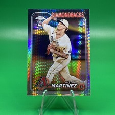 2024 Topps Chrome Justin Martinez RC Prism Refractor Arizona #159. B29