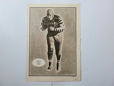 Ralph Welch University of Purdue 1930 Football Pictorial Poster Sheet