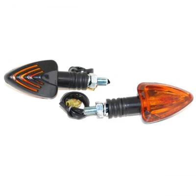 Clignotant adaptable Replay triangle noir 12V 10W pour moto 50 à boite cyclo