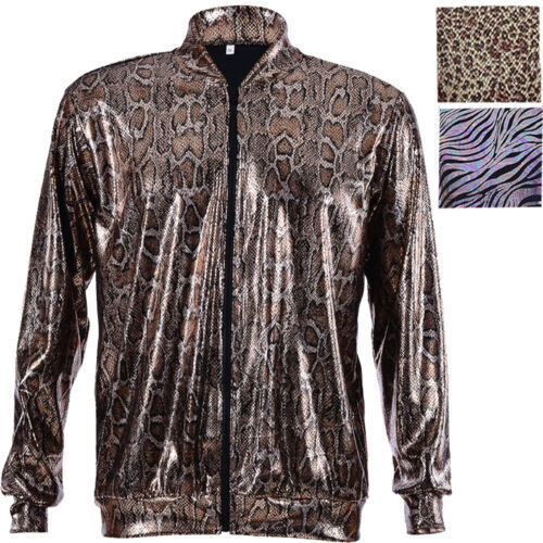 Party Animal Print Jackets: Mens Womens Festival Rave Fashion Bomber Dance - Picture 1 of 7