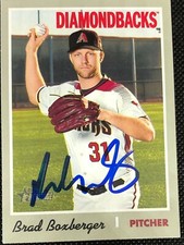 Brad Boxberger Dbacks Signed Auto Autographed 2019 Topps Heritage Card #268 COA