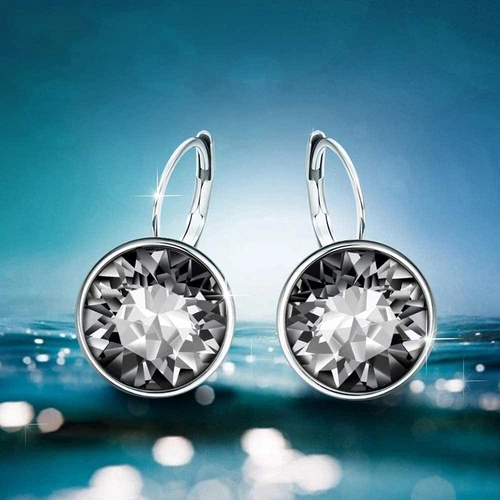 Xuping Jewelry Sparkly Crystal Hoop Earring - FMC1