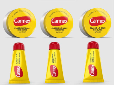 6 Packs Of Carmex Classic Lip Balm 3 Pack Original Tube , 3 Pack Original Jar