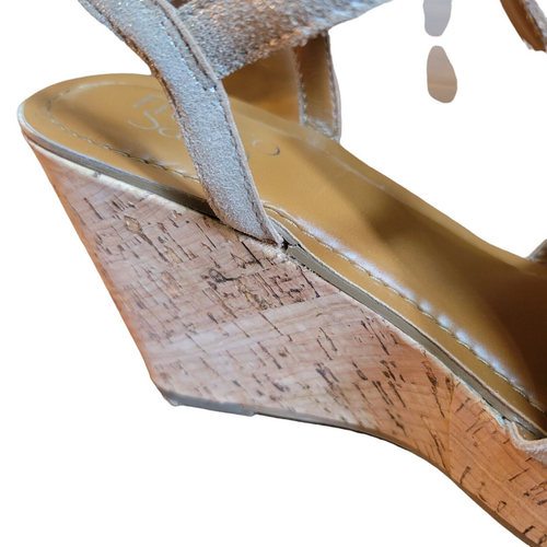 Franco Sarto Clinton Women's 7.5 M Leather Wedge Heel Ankle Strap Sandals Shoes. - Picture 12 of 24