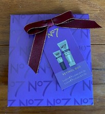 No7 Retinol Duo Gift Set NIGHT Repair Cream  Eye Cream 0.16/0.84oz. E13E