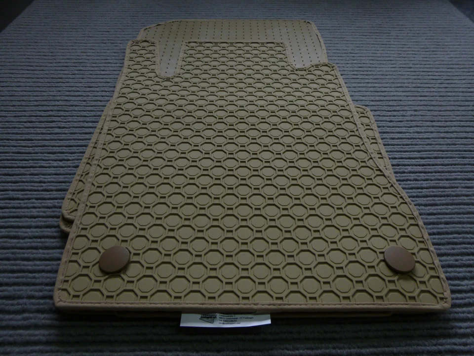 $$ Campos de dirección alfombrillas de goma adecuadas para Porsche 911 996 + BEIGE + goma + NUEVO $$ Foto 2 de 3