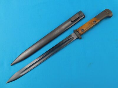 Czechoslovakian WW2 German Germany Mauser K98 Bayonet Fighting Knife w/ Scabbard