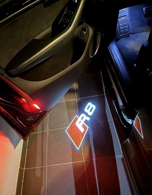 2x R8 LED Tür Licht Einstieg Competition Tuning Matrix Xenon V10 Bj.2007+ 4S 42