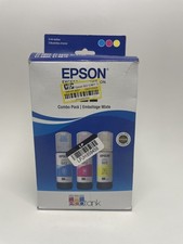 Genuine Epson T522 T522520 CMY Ink Bottles Cyan Magenta Yellow Exp 05/2029 New