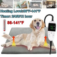 27 18" Pet Heating Pad Electric Blanket Waterproof Dog Cats Mat Warmer Washable