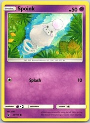 Spoink 41/111 Crimson Invasion Common Pokemon TCG