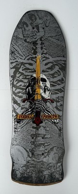 Powell Peralta 1980s Skull And Sword Skateboard. Original & Vintage