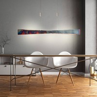 Lucande Led Pendelleuchte HöHenverstellbar, Esstisch HäNgelampe Metall Oxidiert,