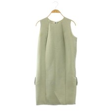 Prada Dress Sleeveless Wool Silk Ribbon 38 Mint Green Ladies