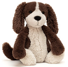 Jellycat Bashful Puppy Medium (14-24 in) Stuffed Animal BAS3SPAN