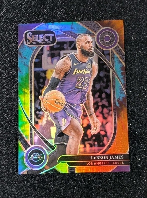 2024-25 Panini Select LeBron James #241 Courtside Tie-Dye Prizm /25 Lakers