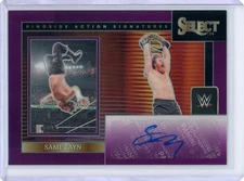 2024 Panini Select WWE SAMI ZAYN Ringside Action Purple Auto /35