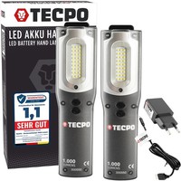 2X Werkstattlampe Akku Handlampe 1000 Lumen Led Arbeitsleuchte Stableuchte IP54