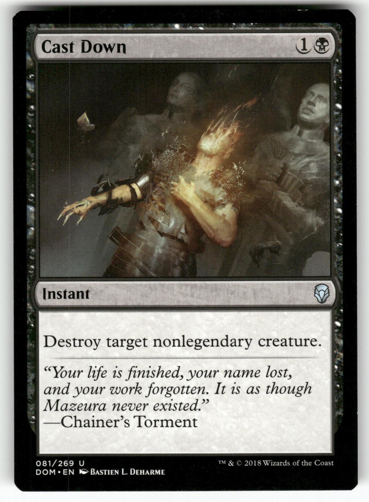 Cast Down 81 Uncommon Dominaria Magic: The Gathering Near Mint