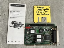 VINTAGE ADAPTEC AHA-1542CF ISA SCSI-I, SCSI-II Controller Card W/ Guide  Disk