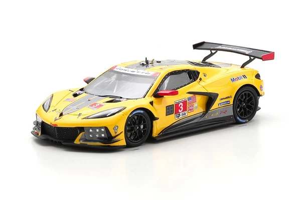 TSM Model TSM430639 1/43 Chevrolet Corvette C8.R #3 2022 Gelb-image