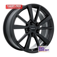 One 17inch Gloss Black Alloy Oem Wheels 5lug Rim For Toyota Sienna Camry Venza