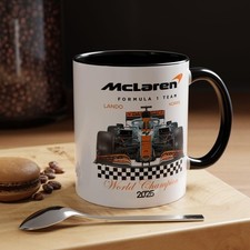 Lando Norris F1 World Champion - McLaren Formula 1 Car Mug, Accent Coffee Mug