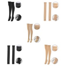 1Pairs Warm Thick Thigh High Socks Fleece Lined Stockings Long Boots Leg Warmers