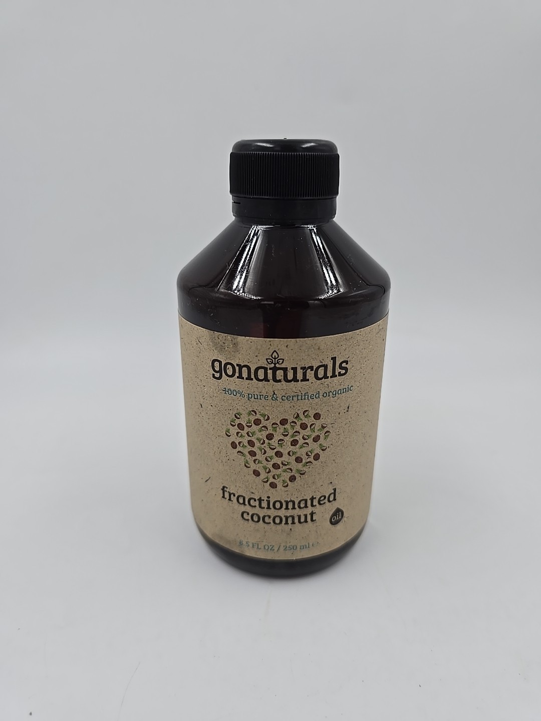 Fractionated Coconut Oil by GONATURALS for Skin, Hair & Face, 250ml - 100% Pu...