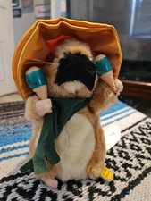 Gemmy Dancing Hamster Hombre La Cucharacha Animated Toy WORKING