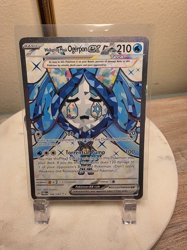Wellspring Mask Ogerpon ex 194/167 Sv06: Twilight Masquerade Holo Pokemon TCG