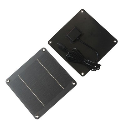 4W 12V Monokristallines Solarpanel Für Gartenlicht Sicherheitskamera Mit 5521DC