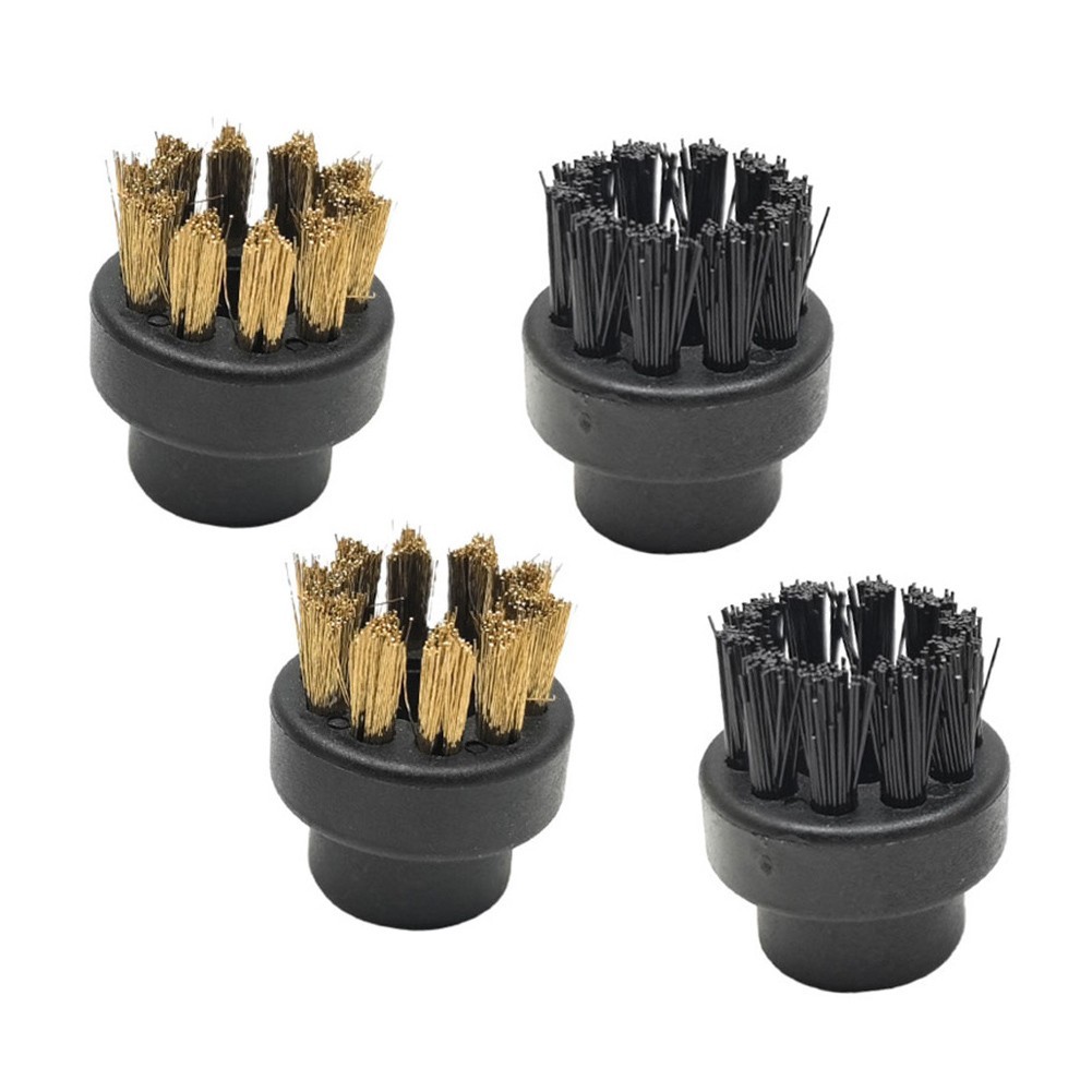 For Dupray Steam Cleaner 4 Piece Set with Round Brushes and Black Copper Wires