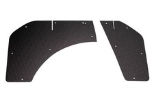 VW Golf Mk1 Tin Top Boot Trim Side Panels - Black 3 mm thick textured ABS
