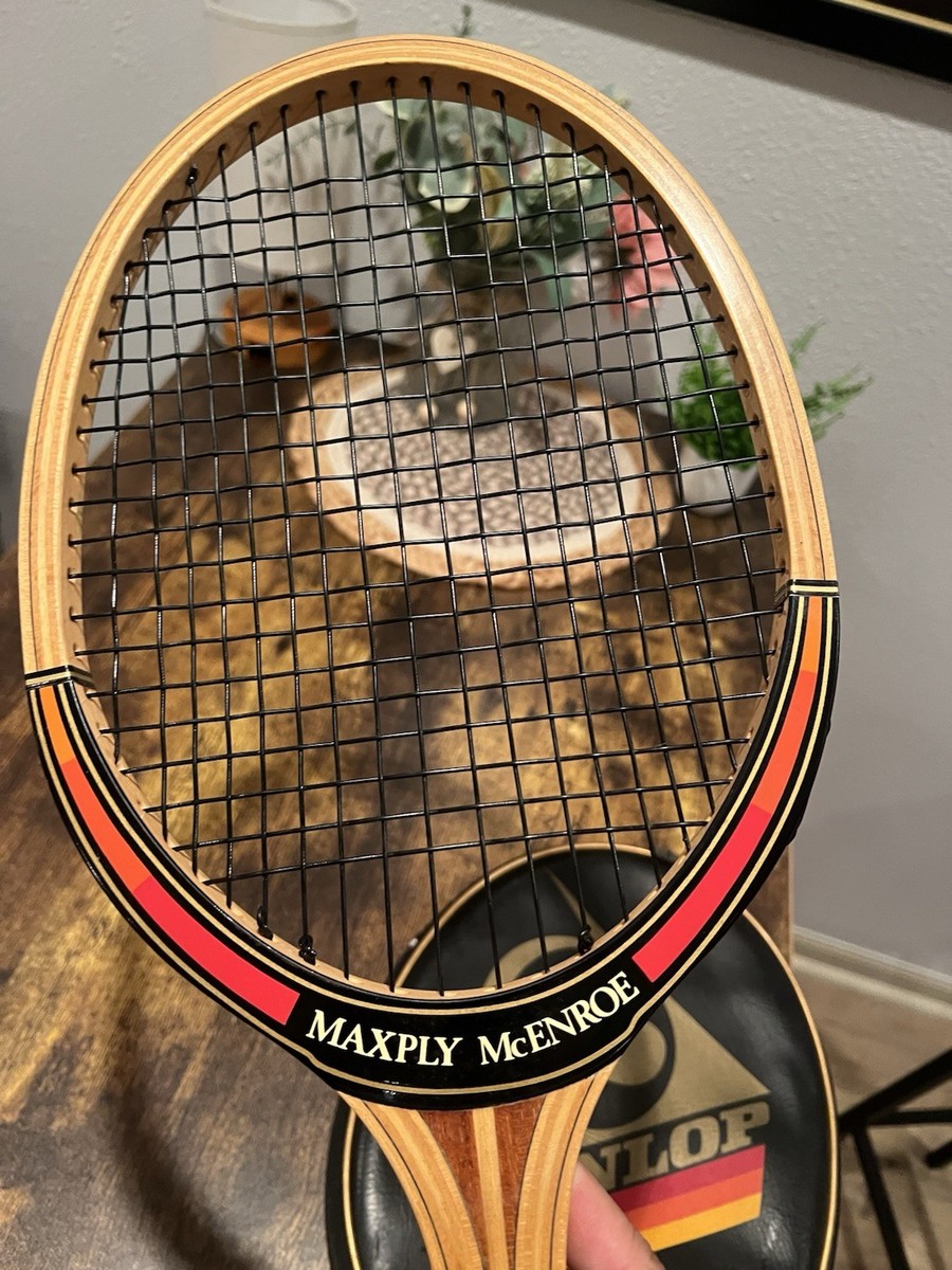 Vintage Dunlop Maxply John Mcenroe Tennis Racket L-5 4 5/8 Grip