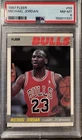 1987 Fleer Basketball Card Michael Jordan #59 PSA 8 Near Mint
