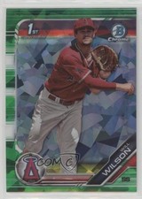 2019 Bowman Chrome Draft Sapphire Green 18/50 Will Wilson #BDC-182 7c5