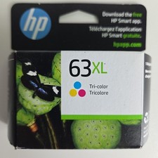 NEW GENUINE - HP 63XL TRI-COLOR INK CARTRIDGE - F6U63AN - Sealed Box 2024