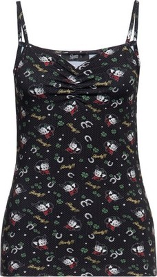 Queen Kerosin Damen Howdy Top Schwarz