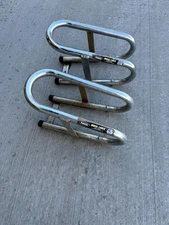 Pingel Removable Wheel Chock for Motorcycles Floor Mount E Track Silver Lot of 2