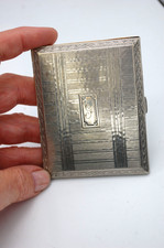 EVANS NICKEL SILVER VINTAGE CIGARETTE CASE 