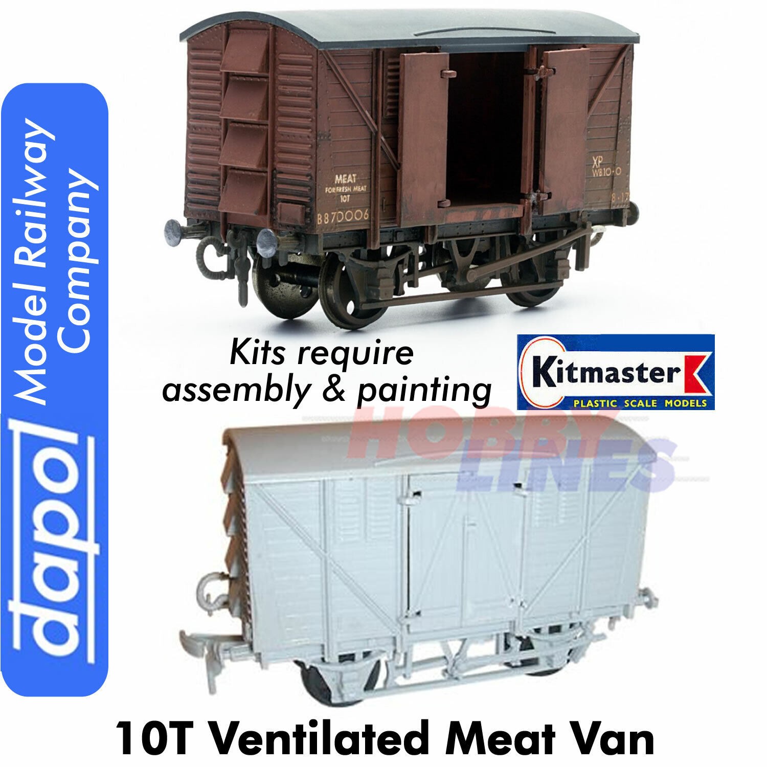 10T MEAT VAN KitMaster truck Kit C041 Dapol OO Gauge
