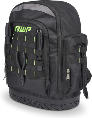 AWP Extreme Tool Backpack, Rugged Polyester Jobsite Backpack with Waterproof Mol