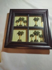 Palm Tree Shadow Box Display Case 11x11 Shadow Box Picture Frame