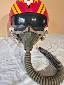 USAF HGU 22/P Flight Helmet + HGU 5/P Oxygen Mask Vietnam Era 60s-70s LOOK!