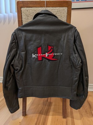 Vintage Killer Instinct Promotional Leather Jacket 90s New Nintendo Biker Jacket